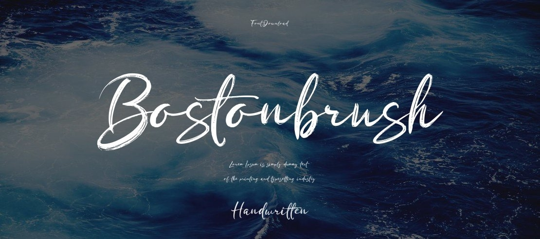 Bostonbrush Font