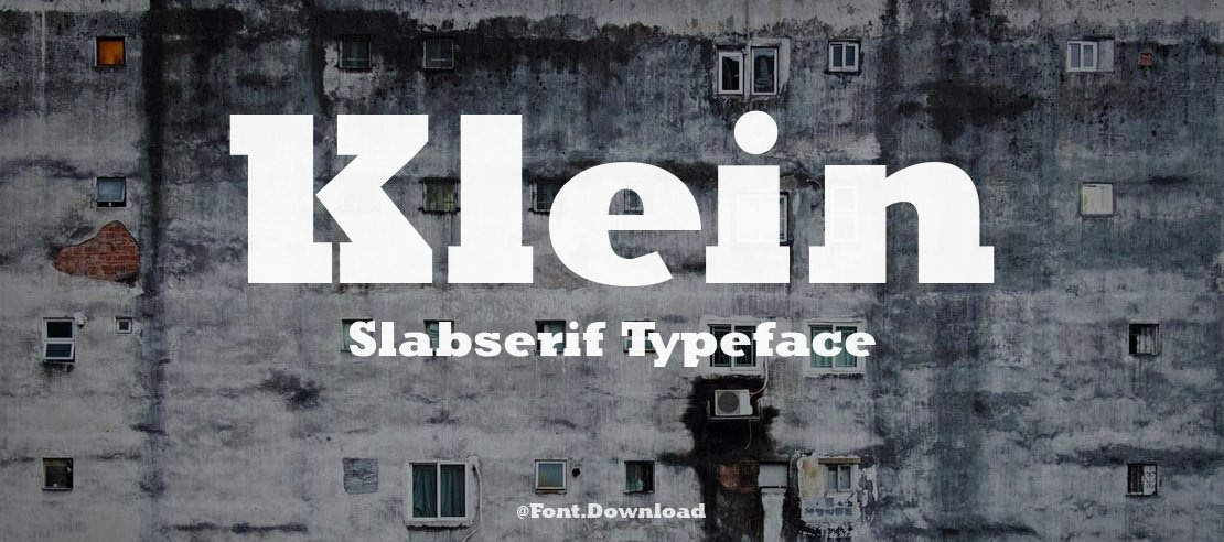 Klein Slabserif Font Family