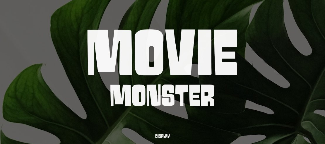 Movie Monster Font Family