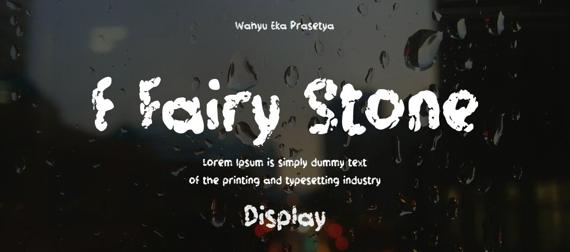 f Fairy Stone Font