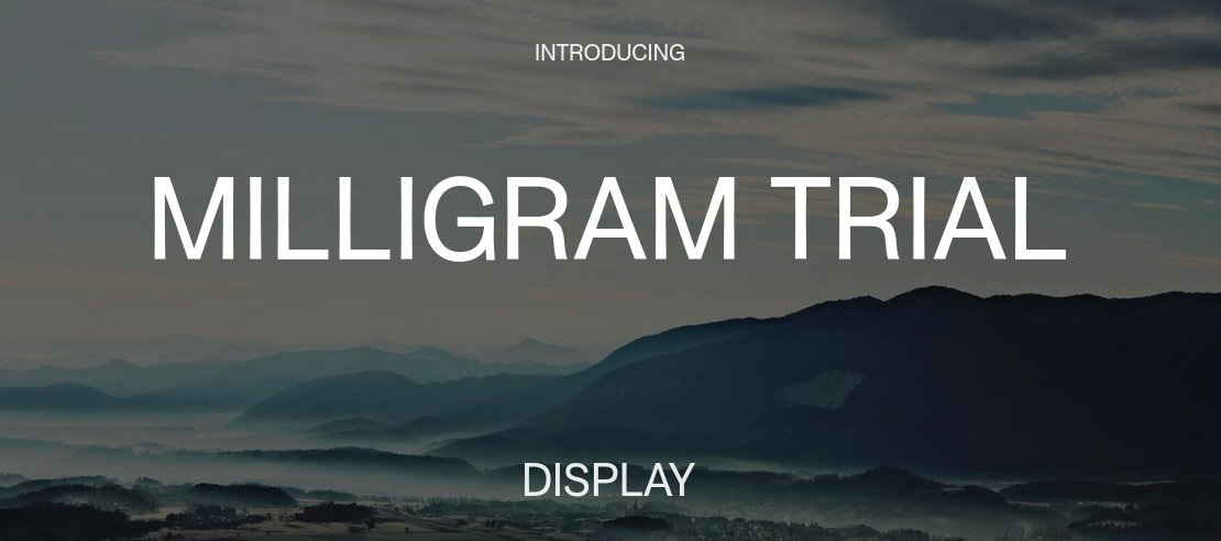 Milligram Trial Font Family