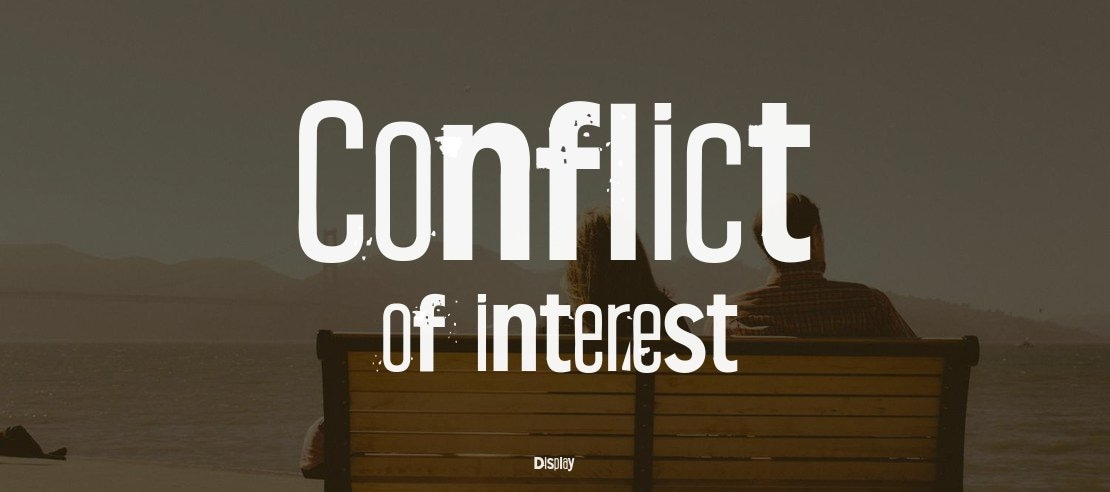 Conflict of interest Font