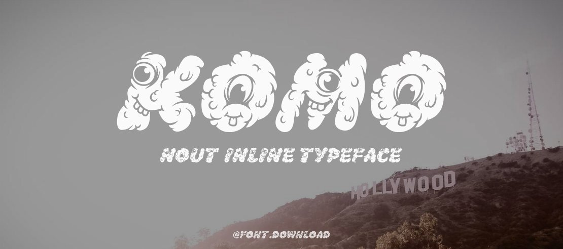 Komo Nout inline Font Family