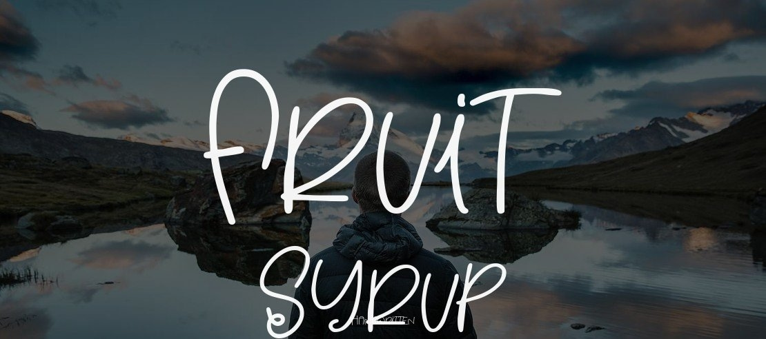 Fruit Syrup Font