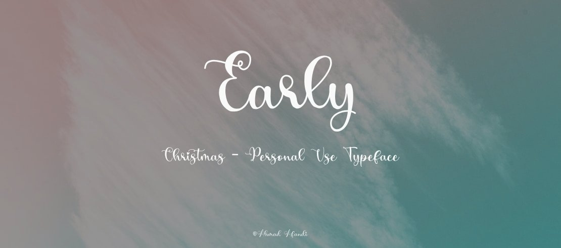 Early Christmas - Personal Use Font