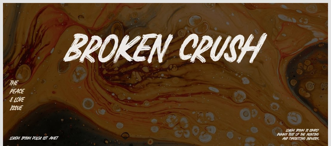 Broken Crush Font