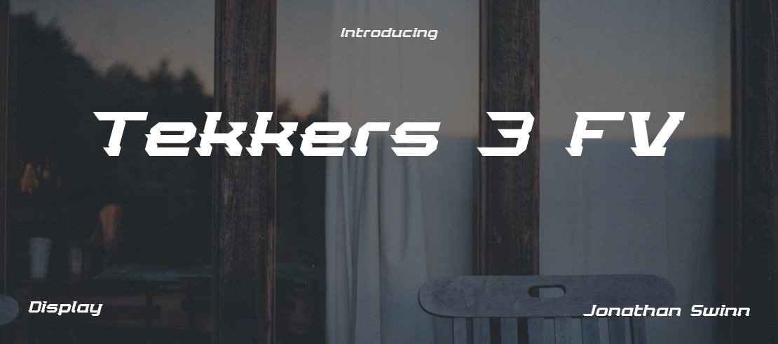 Tekkers 3 FV Font