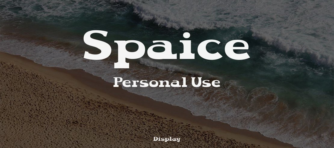 Spaice Personal Use Font