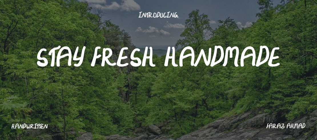 Stay Fresh Handmade Font