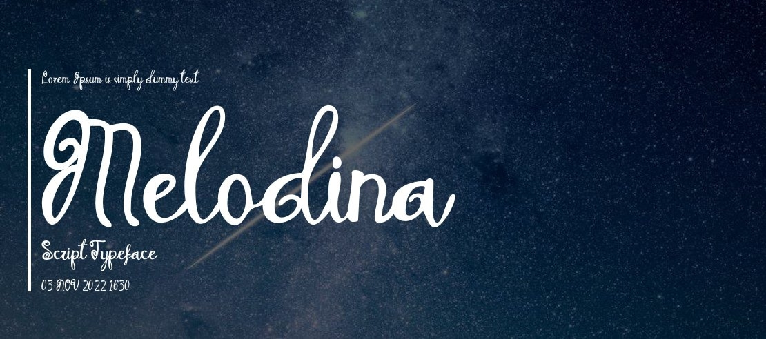 Melodina Script Font