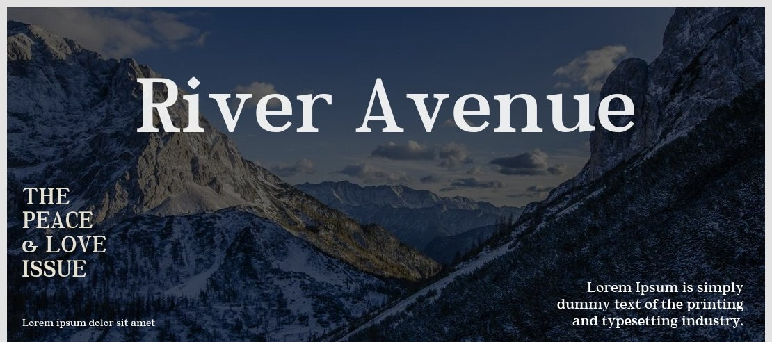 River Avenue Font