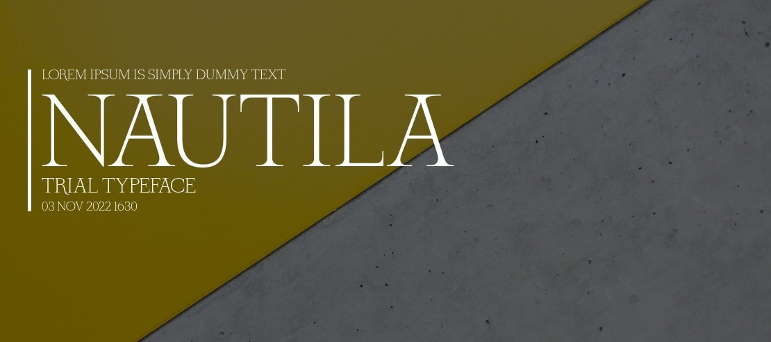 Nautila Trial Font