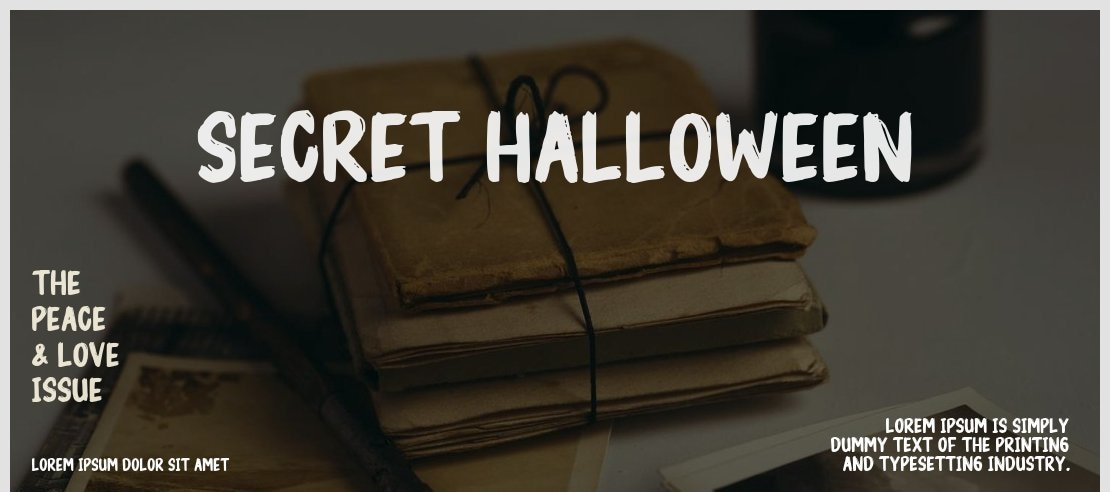 Secret Halloween Font