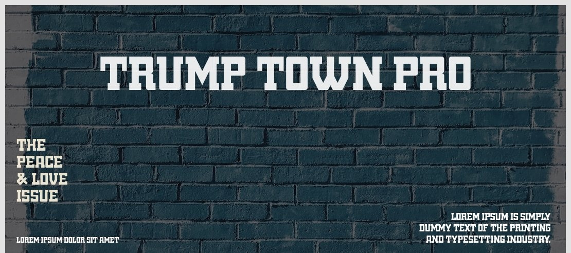 Trump Town Pro Font