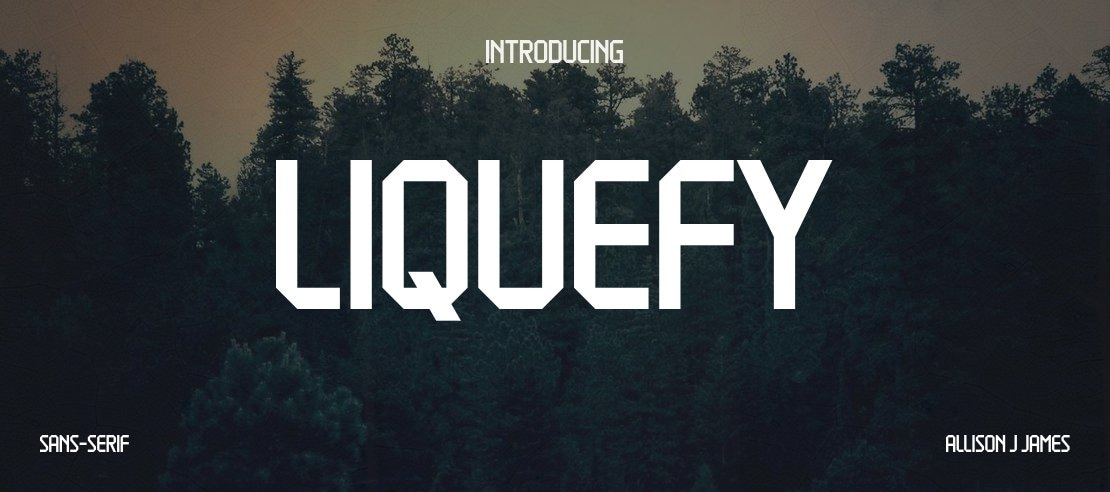 Liquefy Font