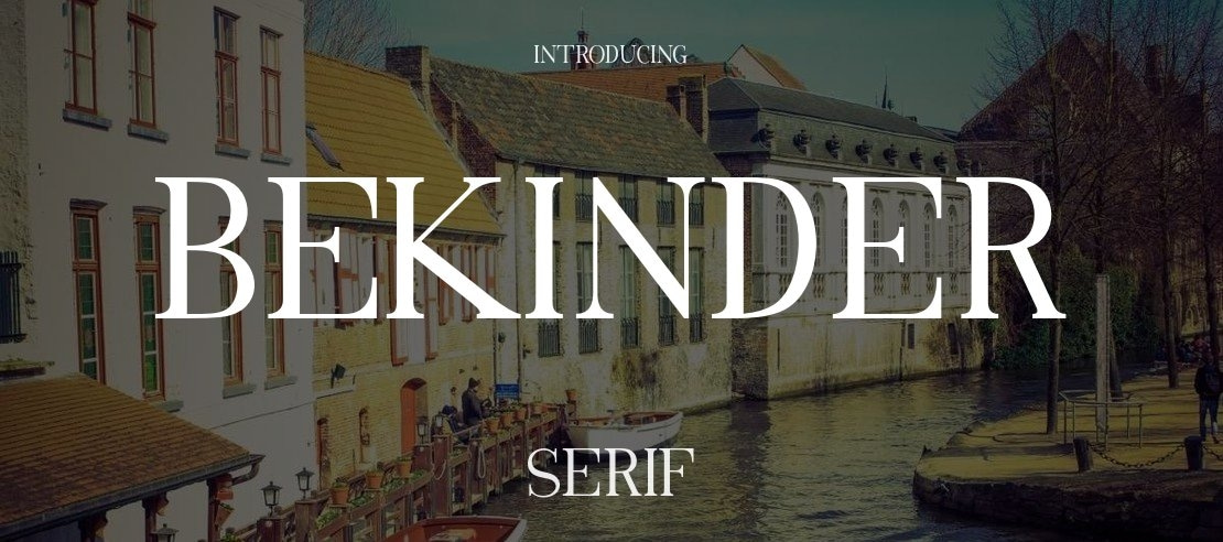 Bekinder Font Family