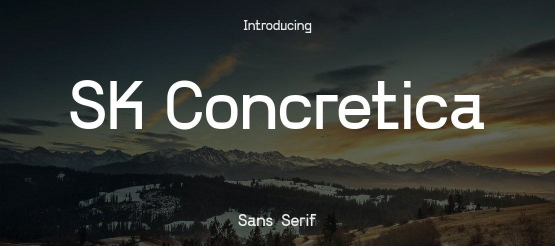 SK Concretica Font