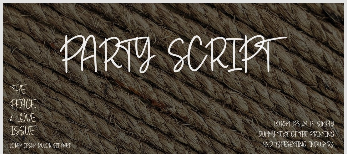 Party Script Font