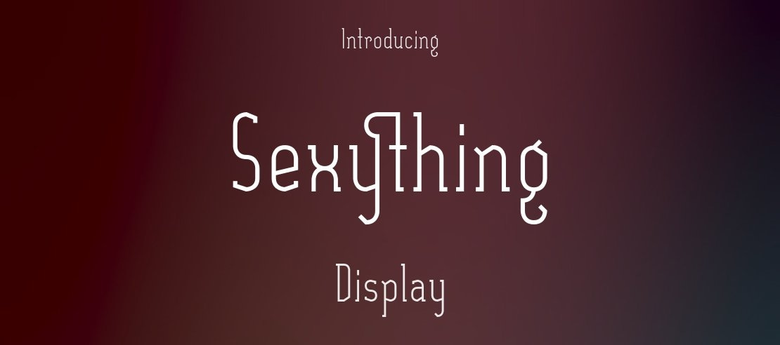 Sexything Font Family