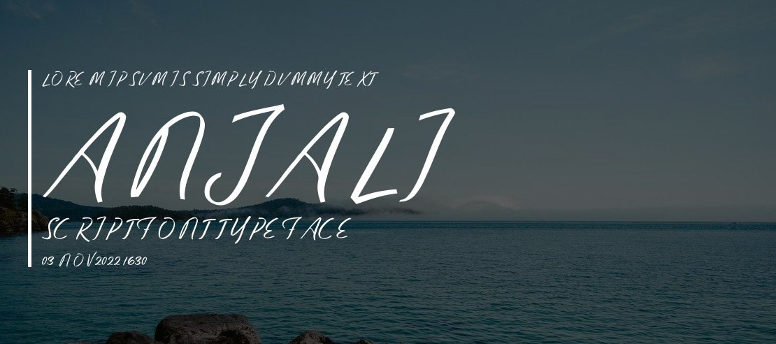 Anjali Script Font