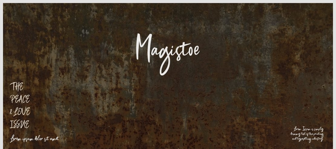 Magistoe Font