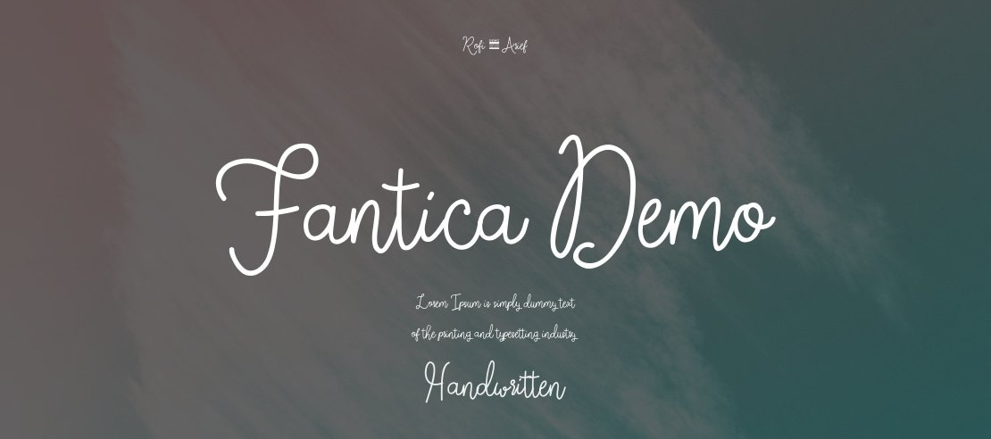 Fantica Demo Font