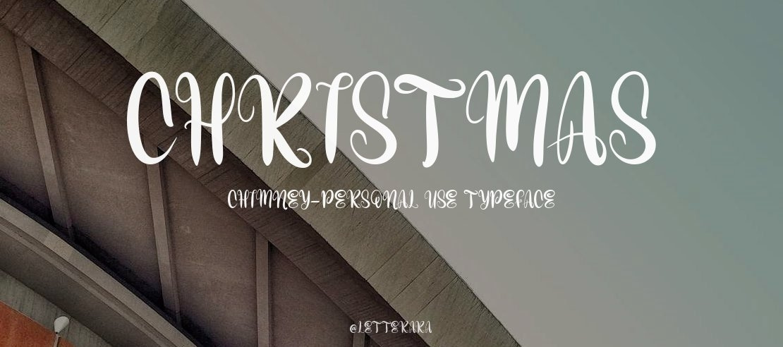 Christmas Chimney-Personal use Font