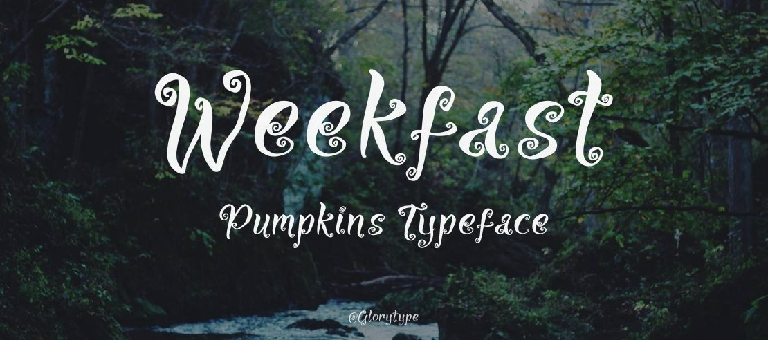 Weekfast Pumpkins Font