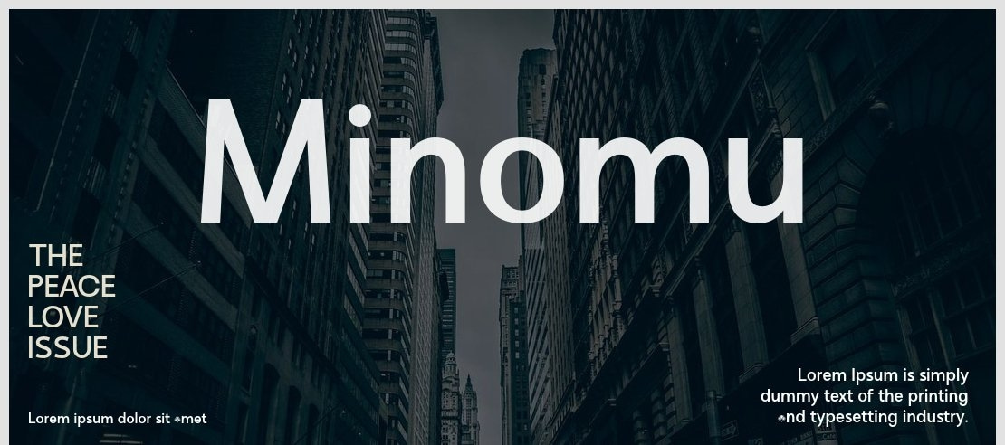 Minomu Font Family