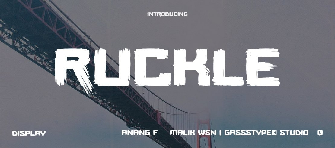 Ruckle Font