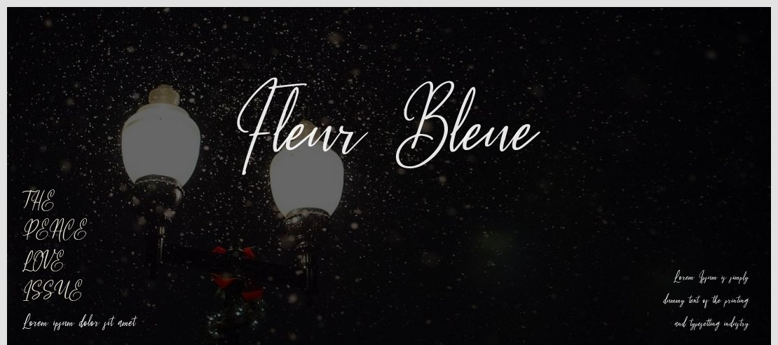 Fleur Bleue Font