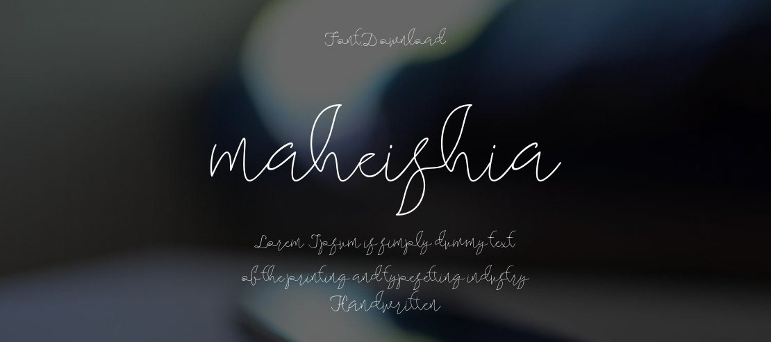 maheishia Font