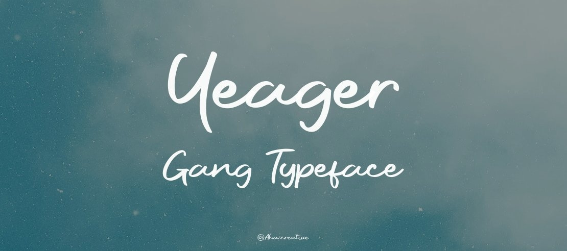 Yeager Gang Font