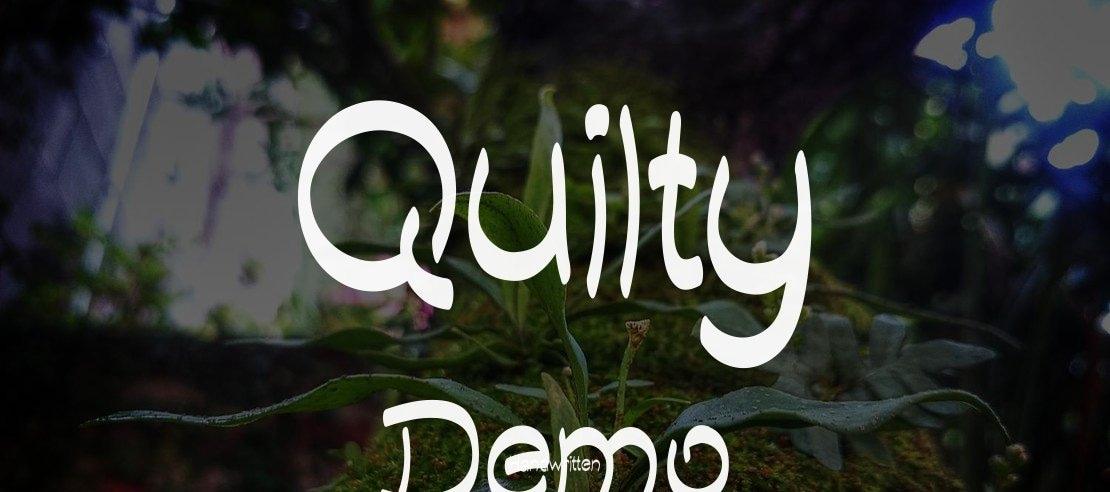 Quilty Demo Font