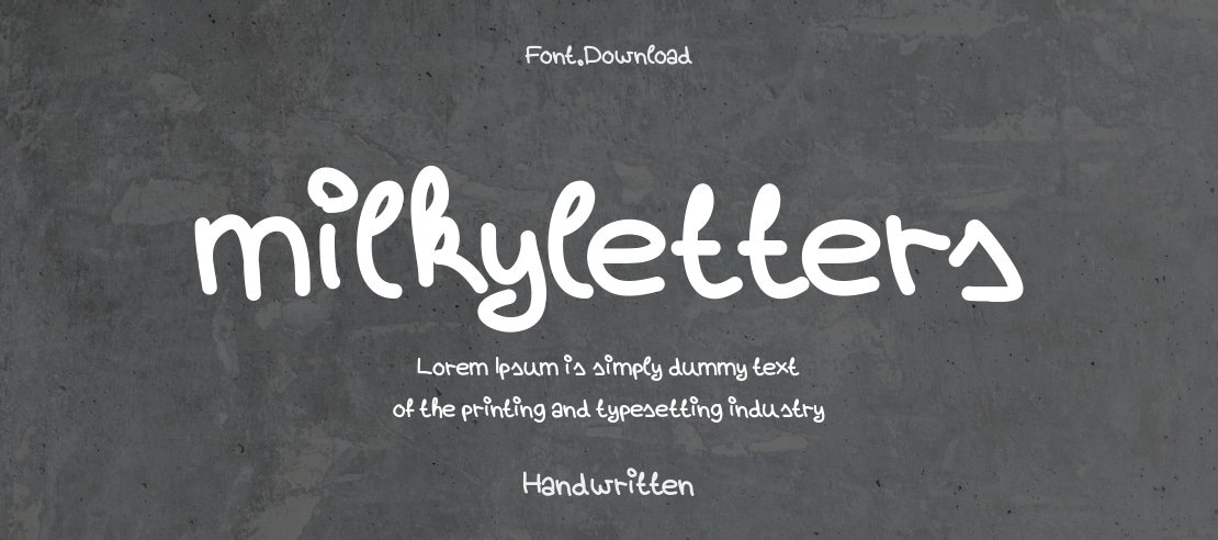 milkyletters Font