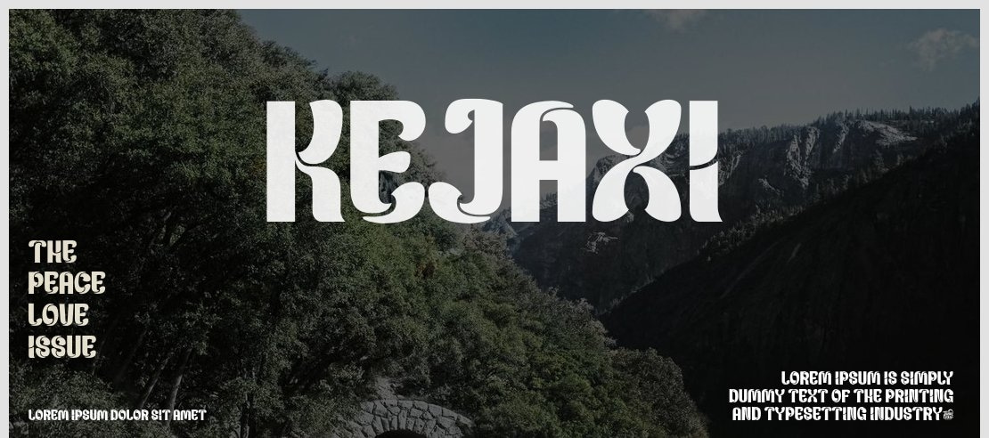 Kejaxi Font