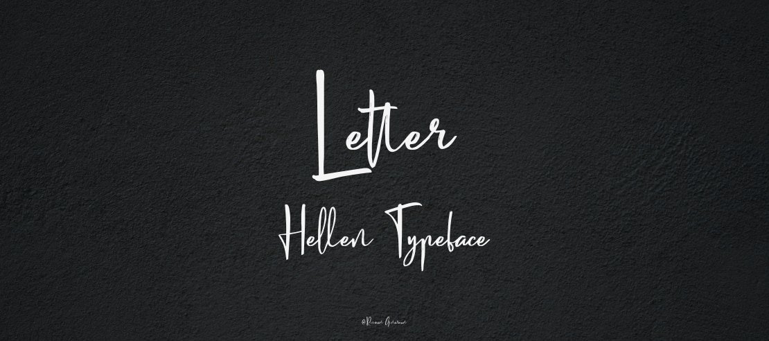 Letter Hellen Font