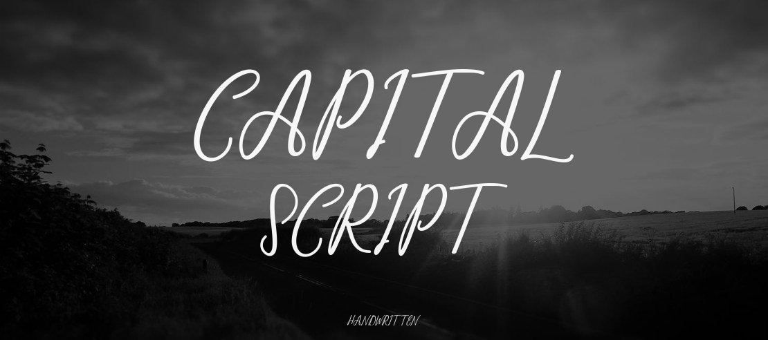 Capital Script Font