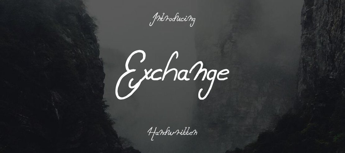 Exchange Font