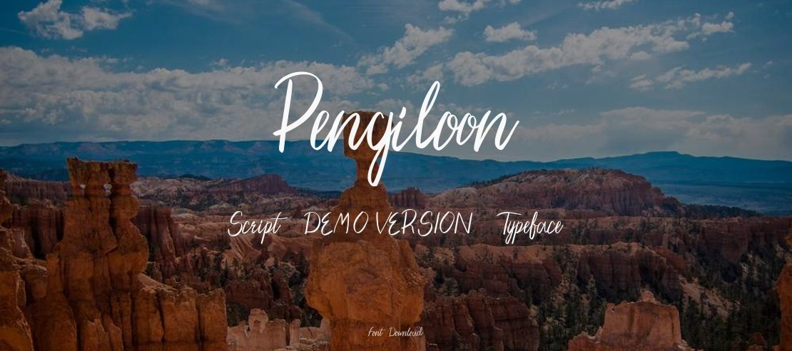 Pengiloon Script (DEMO VERSION) Font