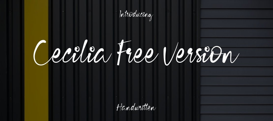 Cecilia Free Version Font