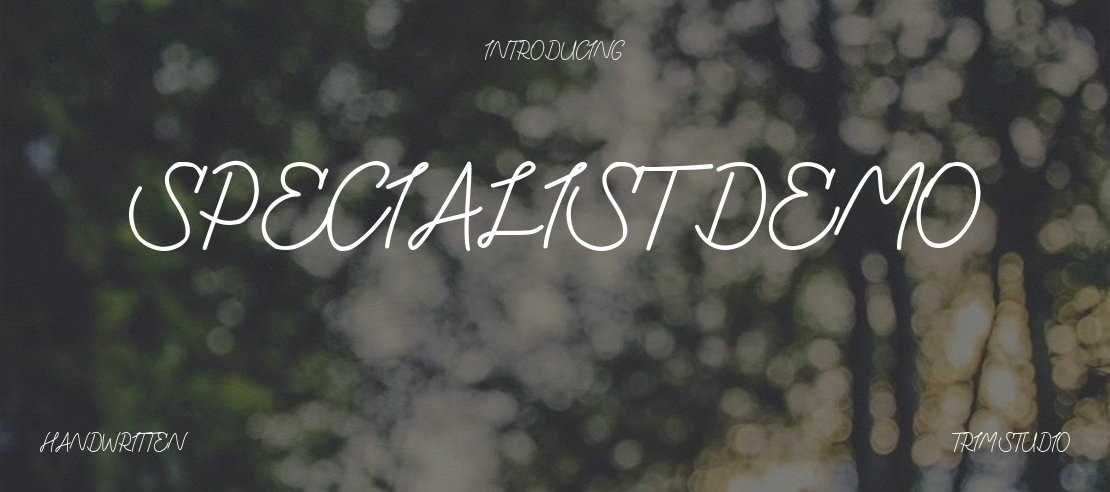 Specialist DEMO Font Family