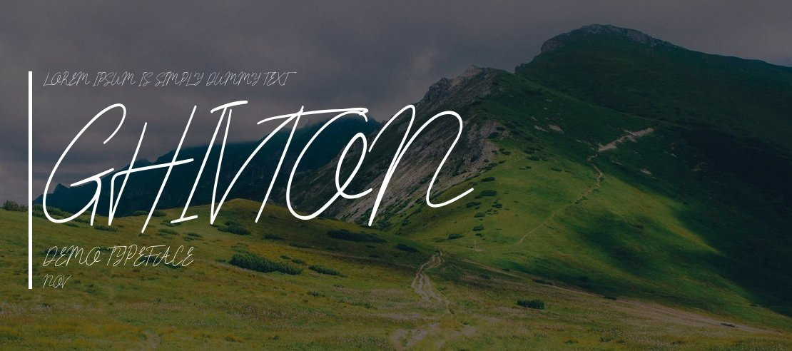 Ghivton Demo Font