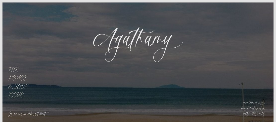 Agathamy Font