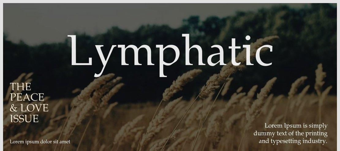 Lymphatic Font