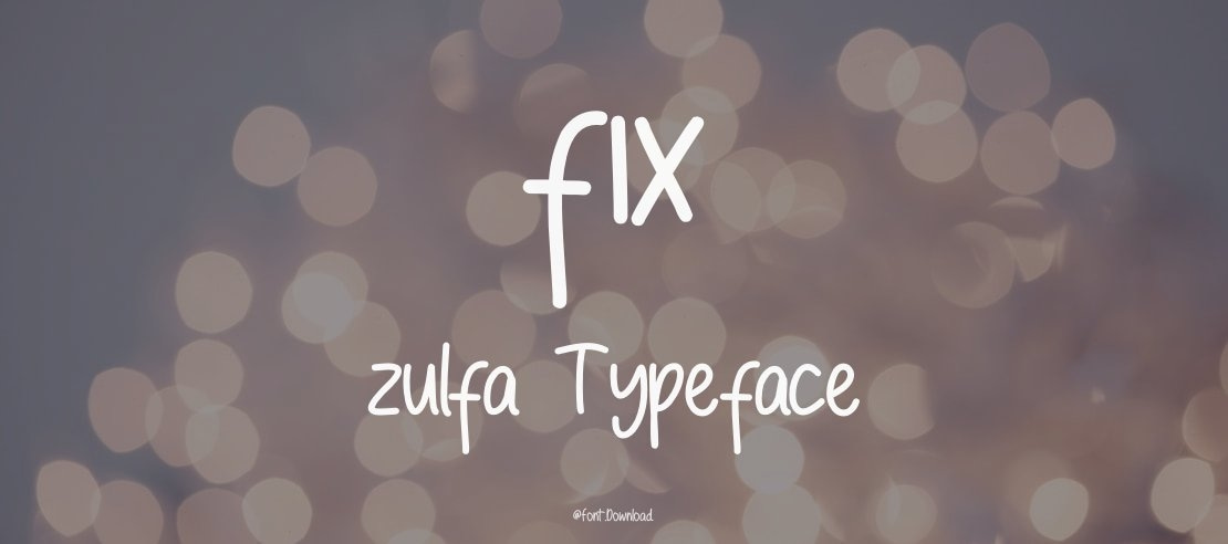 fix zulfa Font