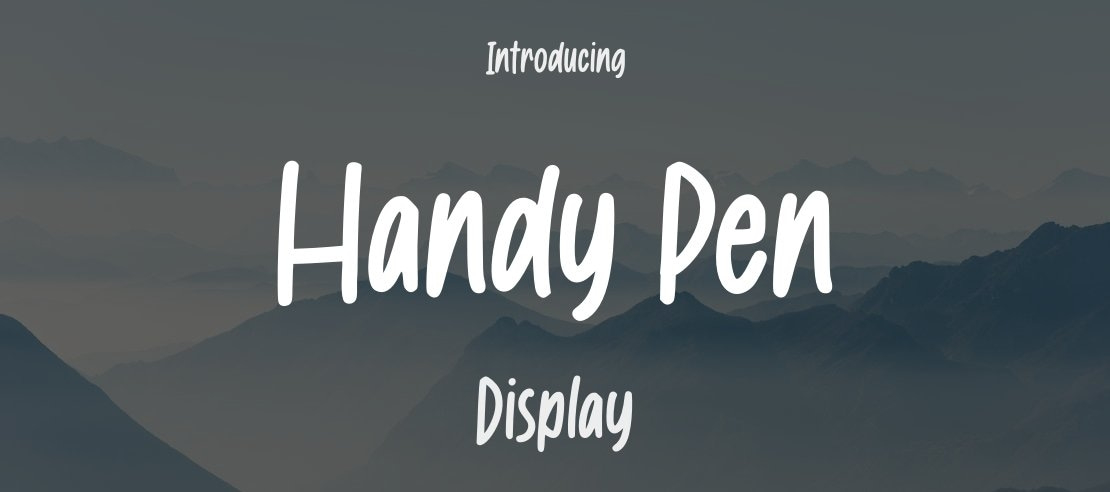 Handy Pen Font