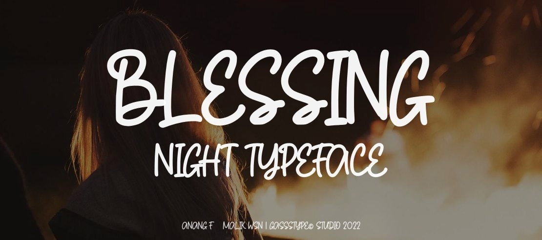 Blessing Night Font