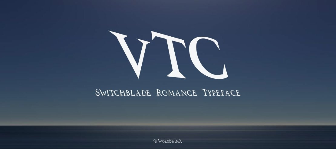 VTC Switchblade Romance Font Family