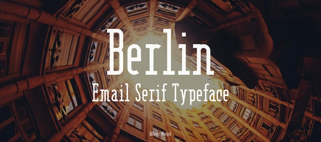 Berlin Email Serif Font Family